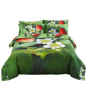 Nature Duvet Cover Set, Twin Bedding, Dolce Mela - Strawberry DM512T
