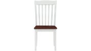 ACME Green Leigh Dining Chair, White & Walnut 77077