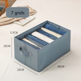 Clothes Denim Pants Drawer Organizer Box (Option: Big 7light grey)