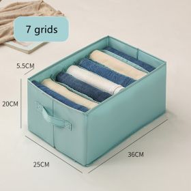 Clothes Denim Pants Drawer Organizer Box (Option: Big 7light blue)