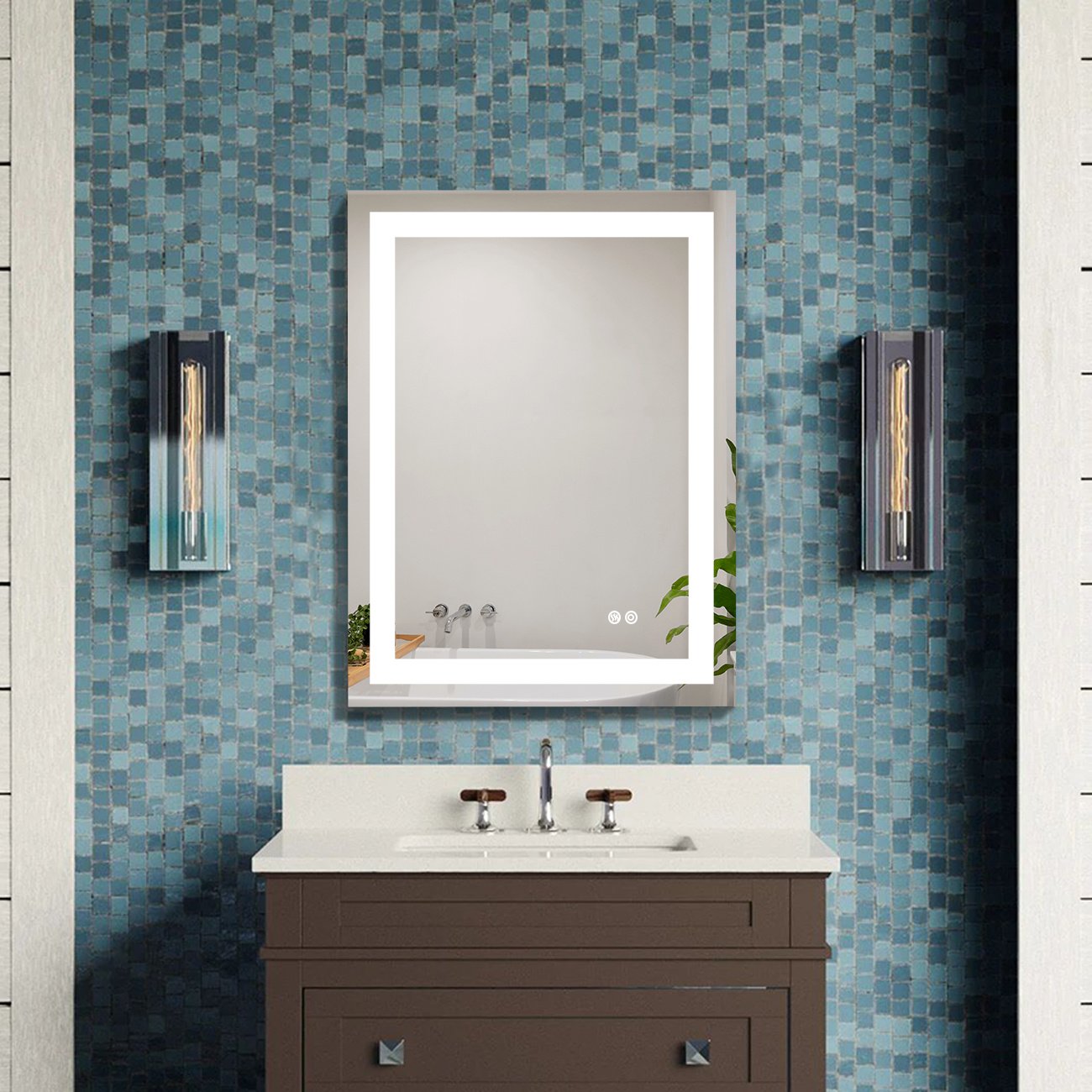 Frameless Rectangular LED Light Bathroom Vanity Mirror Frameless Rectangular LED Light Bathroom Vanity Mirror