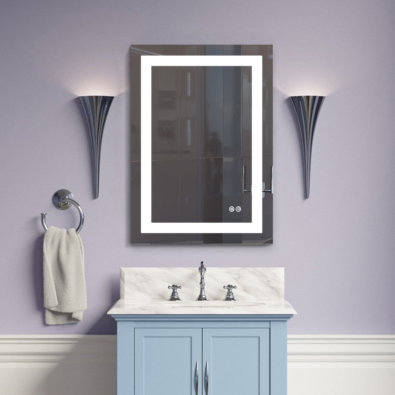 Frameless Rectangular LED Light Bathroom Vanity Mirror Frameless Rectangular LED Light Bathroom Vanity Mirror